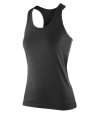SR281F S281F Spiro Impact Ladies Softex® Fitness Top Black colour image